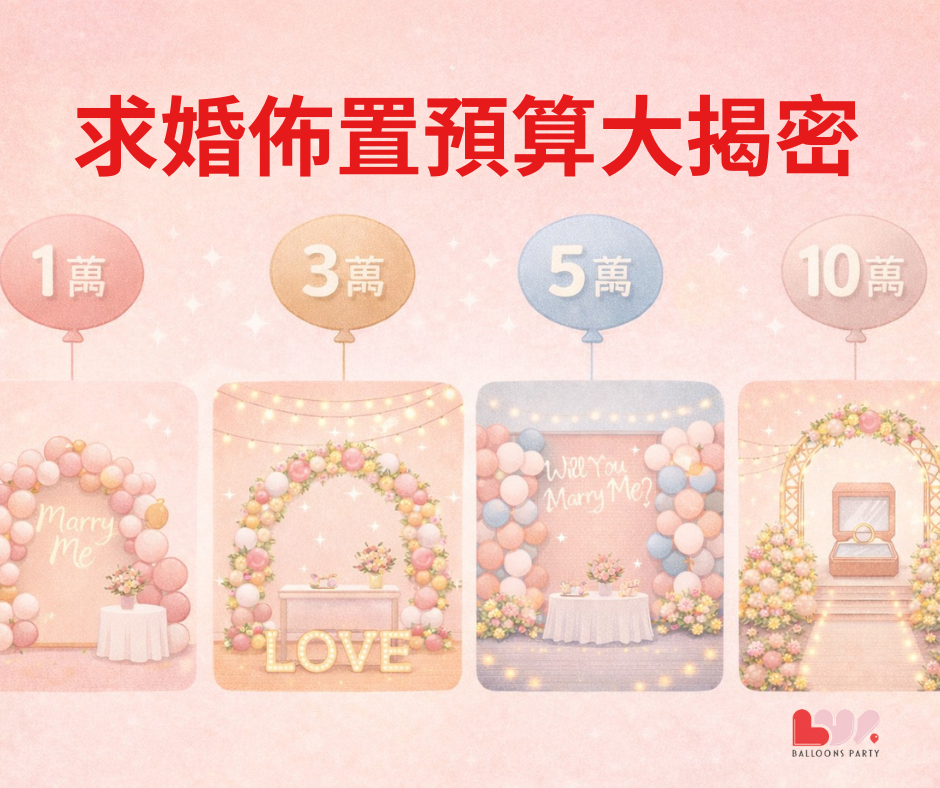 求婚佈置預算大揭密